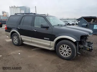 2008 Ford Expedition Eddie Bauer with VIN 1FMFU18588LA32933, listed as a Copart auction lot 80974374 with 129,743 mi miles and Salvage Title. Bid and sale history available at carsss.com. Image 4.
