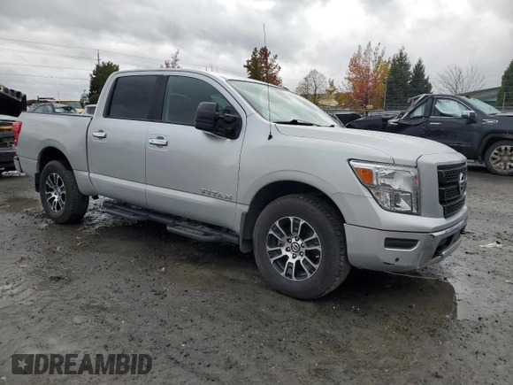 2021 Nissan Titan SV with VIN 1N6AA1ED9MN500876, listed as a Copart auction lot 78286054 with 50,882 mi miles and Salvage title. Bid and sale history available at DreamBid. Image 4.