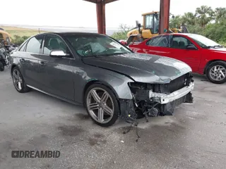 2014 Audi S4 Premium Plus with VIN WAUBGAFL6EA045163, listed as a IAAI auction lot 41987383 with 64,495 mi miles. Bid and sale history available at carsss.com. Image 1.
