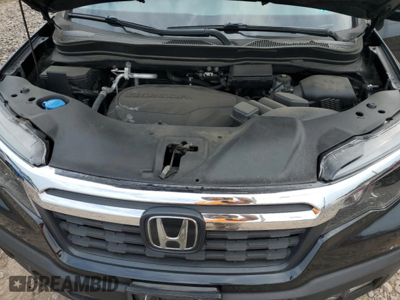 2020 Honda Ridgeline RTL with VIN 5FPYK3F57LB030174, listed as a Copart auction lot 59985415 with 43,095 mi miles and Salvage title. Bid and sale history available at DreamBid. Image 11.