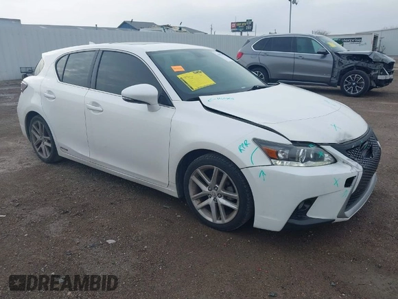 2014 Lexus CT 200h with VIN JTHKD5BH8E2196518, listed as a IAAI auction lot 41672745 with 126,655 mi miles and . Bid and sale history available at DreamBid. Image 1.