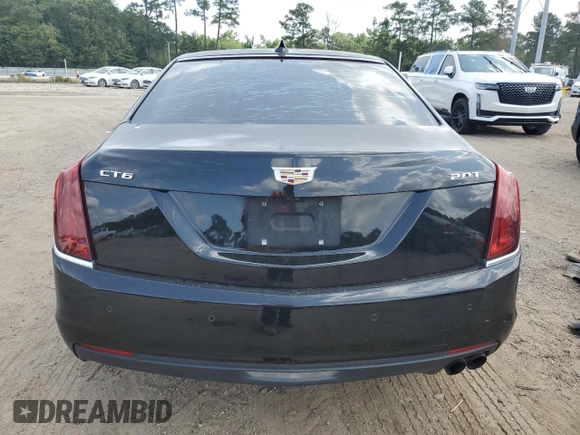 2017 Cadillac CT6 Luxury RWD with VIN 1G6KC5RX3HU175279, listed as a Copart auction lot 59620025 with 106,995 mi miles and Salvage title. Bid and sale history available at DreamBid. Image 6.