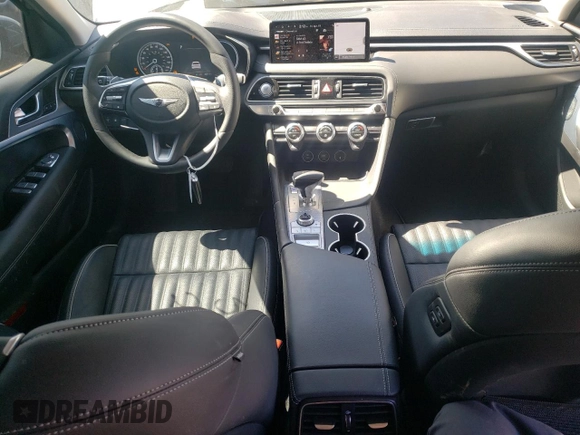 2022 Genesis G70 2.0T with VIN KMTG34TAXNU088980, listed as a Copart auction lot 51467974 with 20,213 mi miles and Salvage Title. Bid and sale history available at carsss.com. Image 8.