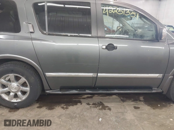 2006 Infiniti QX56 z VIN 5N3AA08C16N807092, wystawiony jako IAAI lot #42251351 z przebiegiem Nie podano mil oraz . Historia ofert i sprzedaży dostępna na DreamBid. Obrazek 6.