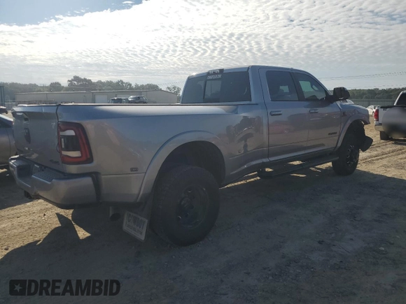 2020 Ram 3500 Laramie with VIN 3C63RRJLXLG254628, listed as a Copart auction lot 69822604 with 69,765 mi miles and Non Repairable. Bid and sale history available at carsss.com. Image 3.