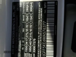 2021 Mercedes-Benz GLS 450 z VIN 4JGFF5KE6MA576377, wystawiony jako Copart lot #56150015 z przebiegiem 34 959 mil mil oraz Szkoda całkowita • Salvage title. Historia ofert i sprzedaży dostępna na DreamBid. Obrazek 13.