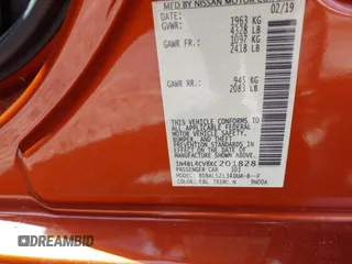 2019 Nissan Altima SR with VIN 1N4BL4CV8KC201828, listed as a IAAI auction lot 41728892 with 124,879 mi miles and . Bid and sale history available at carsss.com. Image 9.