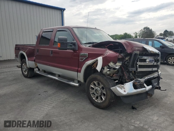 2008 Ford F-250 XL with VIN 1FTSW21R98EC25872, listed as a Copart auction lot 60349775 with Not provided miles and Salvage title. Bid and sale history available at DreamBid. Image 4.