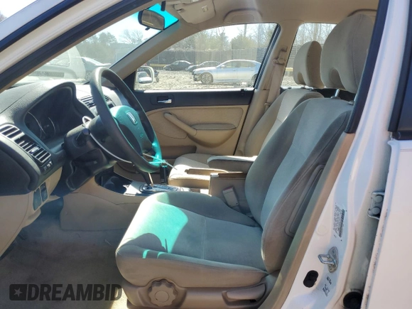 2005 Honda Civic with VIN JHMES96635S011410, listed as a Copart auction lot 48807165 with 182,210 mi miles and Salvage Title. Bid and sale history available at DreamBid. Image 7.