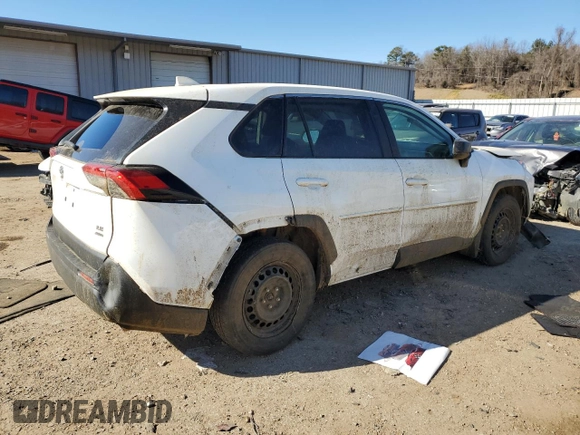 2022 Toyota RAV4 LE with VIN 2T3F1RFV8NW315825, listed as a Copart auction lot 41907285 with 37,497 mi miles and Salvage Title. Bid and sale history available at carsss.com. Image 3.