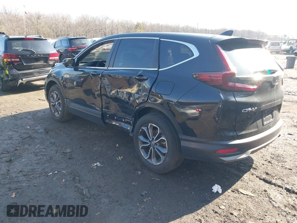 2021 Honda CR-V EX with VIN 2HKRW2H54MH611854, listed as a IAAI auction lot 41437376 with 56,377 mi miles. Bid and sale history available at carsss.com. Image 3.