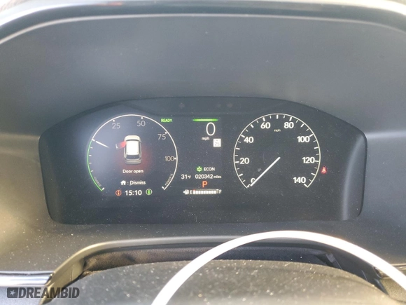 2024 Honda CR-V Hybrid Sport-L with VIN 7FARS6H84RE036078, listed as a Copart auction lot 46451715 with 20,342 mi miles and Salvage Title. Bid and sale history available at carsss.com. Image 9.