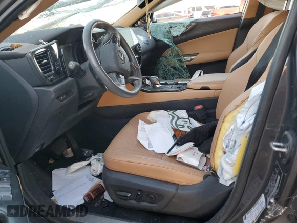 2023 Lexus NX with VIN 2T2AGCEZ7PC029449, listed as a Copart auction lot 81537514 with 0 mi miles and Salvage Title. Bid and sale history available at carsss.com. Image 7.