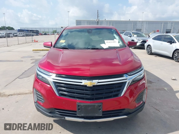 2022 Chevrolet Equinox LT with VIN 3GNAXUEV3NL226434, listed as a IAAI auction lot 42435297 with 68,342 mi miles and . Bid and sale history available at DreamBid. Image 12.