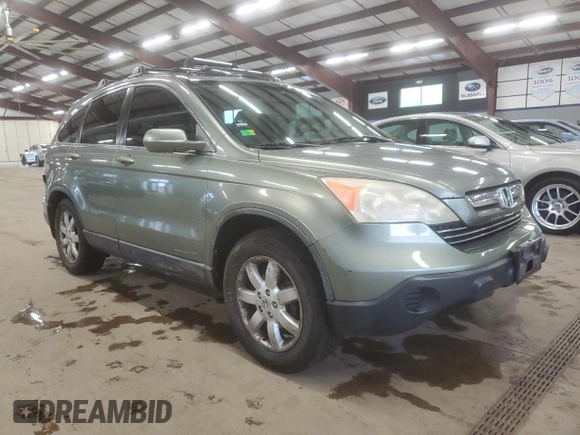 2007 Honda CR-V EX-L with VIN JHLRE48787C006741, listed as a Copart auction lot 55336195 with 224,907 mi miles and Salvage Title. Bid and sale history available at DreamBid. Image 4.
