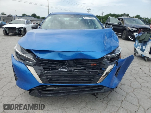 2025 Nissan Sentra SR с VIN 3N1AB8DV0SY269128, выставлен на аукционе Copart как лот 57147435 с пробегом 393 миль миль и Списание • Salvage title. История ставок и продаж доступна на DreamBid. Изображение 5.