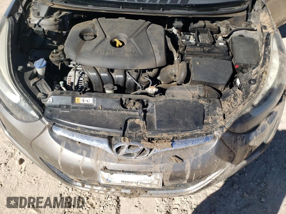 2016 Hyundai Elantra SE with VIN 5NPDH4AE8GH782749, listed as a Copart auction lot 47066475 with 100,352 mi miles and Salvage Title. Bid and sale history available at carsss.com. Image 11.