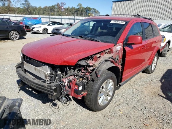 2015 Dodge Journey SXT with VIN 3C4PDCCG3FT751795, listed as a Copart auction lot 76947054 with Not provided miles and Salvage title. Bid and sale history available at DreamBid. Image 1.