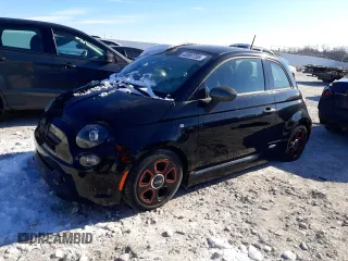 2015 FIAT 500e with VIN 3C3CFFGE0FT527259, listed as a Copart auction lot 42097735 with 44,800 mi miles and Clean Title. Bid and sale history available at carsss.com. Image 1.