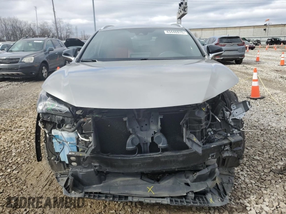 2020 Lexus NX with VIN JTJSARDZ5L2231100, listed as a Copart auction lot 43446915 with 39,686 mi miles and Salvage Title. Bid and sale history available at carsss.com. Image 5.
