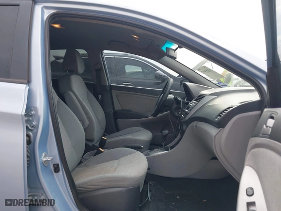 2014 Hyundai Accent GS with VIN KMHCT5AE1EU147015, listed as a IAAI auction lot 41659497 with 147,832 mi miles. Bid and sale history available at carsss.com. Image 5.