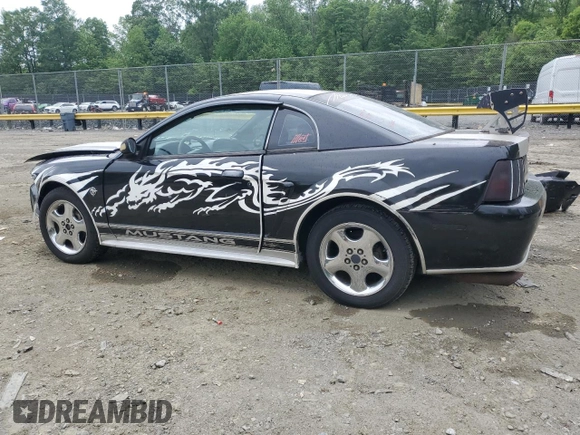 1999 Ford Mustang with VIN 1FAFP4040XF146055, listed as a Copart auction lot 55977035 with Not provided miles and Salvage title. Bid and sale history available at DreamBid. Image 2.