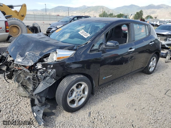 2013 Nissan LEAF SV with VIN 1N4AZ0CP6DC402621, listed as a Copart auction lot 58910954 with NaN miles and Salvage Title. Bid and sale history available at carsss.com. Image 1.