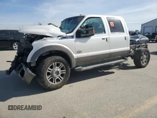 2015 Ford F-350 Platinum with VIN 1FT8W3BT7FEB84326, listed as a Copart auction lot 48031485 with 232,118 mi miles and Salvage Title. Bid and sale history available at DreamBid. Image 1.