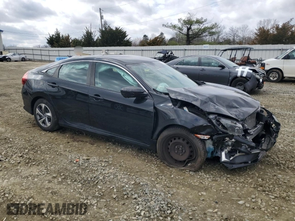 2020 Honda Civic LX with VIN 2HGFC2F67LH564920, listed as a Copart auction lot 51044585 with 42,003 mi miles and Salvage Title. Bid and sale history available at DreamBid. Image 4.