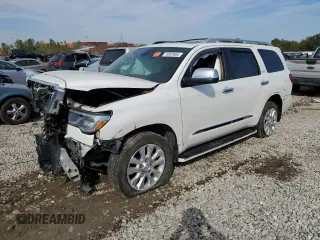 2018 Toyota Sequoia Platinum with VIN 5TDDY5G1XJS163551, listed as a Copart auction lot 73301664 with 0 mi miles and Salvage Title. Bid and sale history available at carsss.com. Image 1.