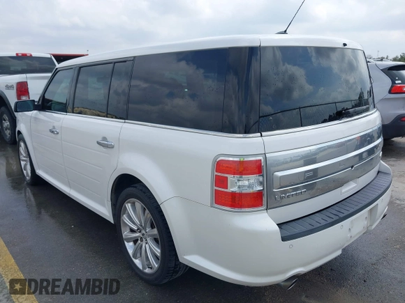 2014 Ford Flex Limited with VIN 2FMGK5D83EBD13566, listed as a IAAI auction lot 41706352 with 183,184 mi miles. Bid and sale history available at carsss.com. Image 3.