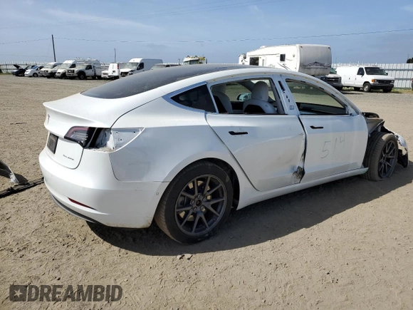 2019 Tesla Model 3 Long Range with VIN 5YJ3E1EB2KF195120, listed as a Copart auction lot 53129415 with 81,071 mi miles and Salvage Title. Bid and sale history available at DreamBid. Image 3.