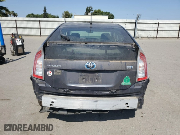 2013 Toyota Prius One with VIN JTDKN3DU4D5587143, listed as a Copart auction lot 60160945 with 168,930 mi miles and Salvage title. Bid and sale history available at DreamBid. Image 6.