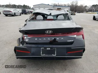 2024 Hyundai Elantra Limited с VIN KMHLP4DG5RU673990, выставлен на аукционе Copart как лот 48121395 с пробегом 12 415 миль миль и Списание • Salvage title. История ставок и продаж доступна на DreamBid. Изображение 6.