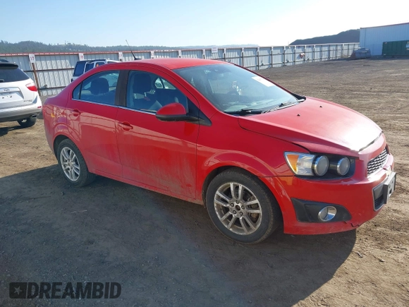 2012 Chevrolet Sonic LT with VIN 1G1JC5SH8C4197923, listed as a IAAI auction lot 42057502 with 222,867 mi miles and . Bid and sale history available at DreamBid. Image 1.