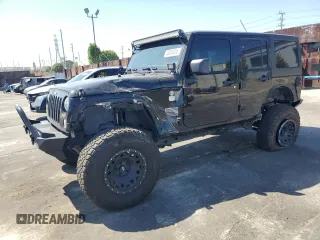 2014 Jeep Wrangler Unlimited Sahara z VIN 1C4BJWEG4EL164226, wystawiony jako Copart lot #53849355 z przebiegiem 82 145 mil mil oraz Szkoda całkowita • Salvage title. Historia ofert i sprzedaży dostępna na DreamBid. Obrazek 1.