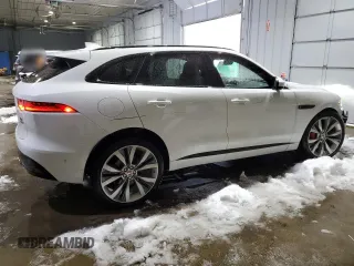 2019 Jaguar F-Pace S with VIN SADCM2FV4KA369008, listed as a Copart auction lot 43822355 with 45,408 mi miles and Salvage Title. Bid and sale history available at DreamBid. Image 3.