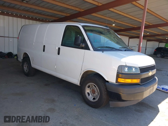 2018 Chevrolet Express Cargo with VIN 1GCWGAFP0J1339529, listed as a IAAI auction lot 42783116 with 121,861 mi miles and . Bid and sale history available at DreamBid. Image 1.