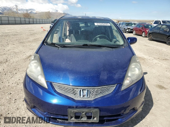 2013 Honda Fit with VIN JHMGE8H30DC013511, listed as a Copart auction lot 51520495 with 0 mi miles and Salvage Title. Bid and sale history available at carsss.com. Image 5.