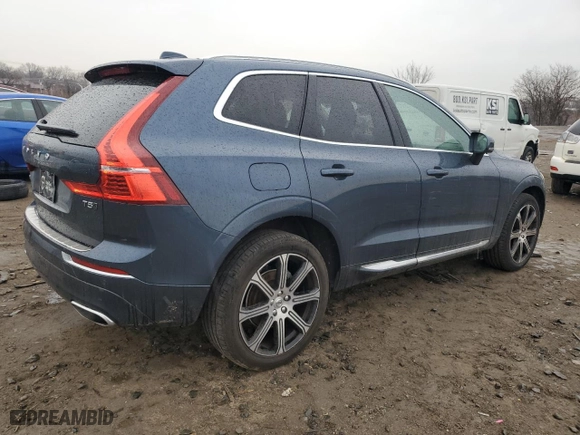 2021 Volvo XC60 Inscription with VIN YV4102RL1M1886615, listed as a Copart auction lot 46602505 with 35,260 mi miles and Salvage Title. Bid and sale history available at carsss.com. Image 3.