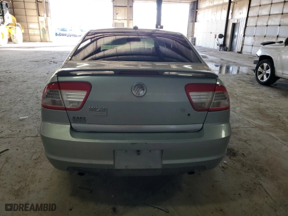 2007 Mercury Milan Premier with VIN 3MEHM081X7R618245, listed as a Copart auction lot 43579585 with 126,700 mi miles and Salvage Title. Bid and sale history available at carsss.com. Image 6.