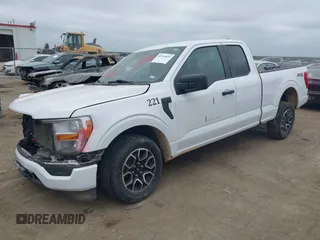 2023 Ford F-150 XL with VIN 1FTEX1CP9PKD57496, listed as a IAAI auction lot 40744859 with 56,487 mi miles and . Bid and sale history available at DreamBid. Image 19.