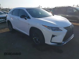 2017 Lexus RX with VIN 2T2BZMCA8HC127537, listed as a IAAI auction lot 41630259 with 37,033 mi miles. Bid and sale history available at carsss.com. Image 1.