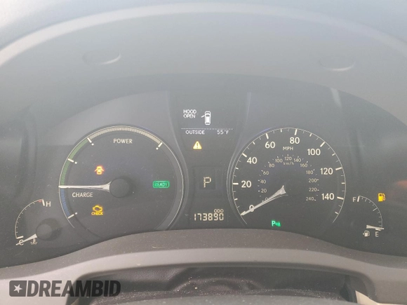 2012 Lexus RX 450h with VIN JTJZB1BA3C2408110, listed as a Copart auction lot 47745825 with 173,890 mi miles and Salvage title. Bid and sale history available at DreamBid. Image 9.