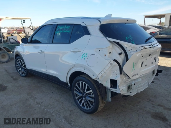 2024 Nissan Kicks SV with VIN 3N1CP5CV5RL567806, listed as a IAAI auction lot 41407515 with 1,602 mi miles and . Bid and sale history available at carsss.com. Image 3.