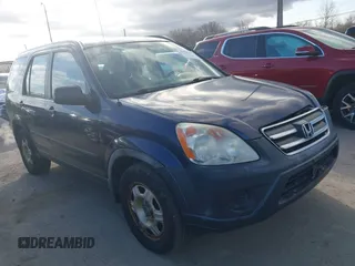 2006 Honda CR-V LX with VIN JHLRD785X6C013465, listed as a IAAI auction lot 41843337 with 237,622 mi miles and . Bid and sale history available at carsss.com. Image 1.