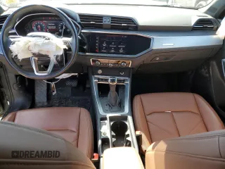 2020 Audi Q3 Premium with VIN WA1AECF33L1016503, listed as a Copart auction lot 44821173 with 34,078 mi miles. Bid and sale history available at carsss.com. Image 8.