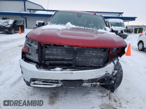 2021 Chevrolet Silverado 1500 LTZ with VIN 1GCUYGED2MZ266443, listed as a Copart auction lot 45681295 with 42,006 mi miles and Salvage Title. Bid and sale history available at DreamBid. Image 5.