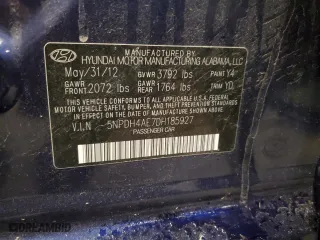 2013 Hyundai Elantra GLS with VIN 5NPDH4AE7DH185927, listed as a Copart auction lot 52011155 with 159,136 mi miles and Non Repairable. Bid and sale history available at carsss.com. Image 15.