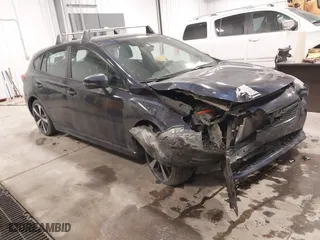 2019 Subaru Impreza Sport with VIN 4S3GTAJ62K3732243, listed as a IAAI auction lot 41343209 with 107,981 mi miles. Bid and sale history available at carsss.com. Image 1.